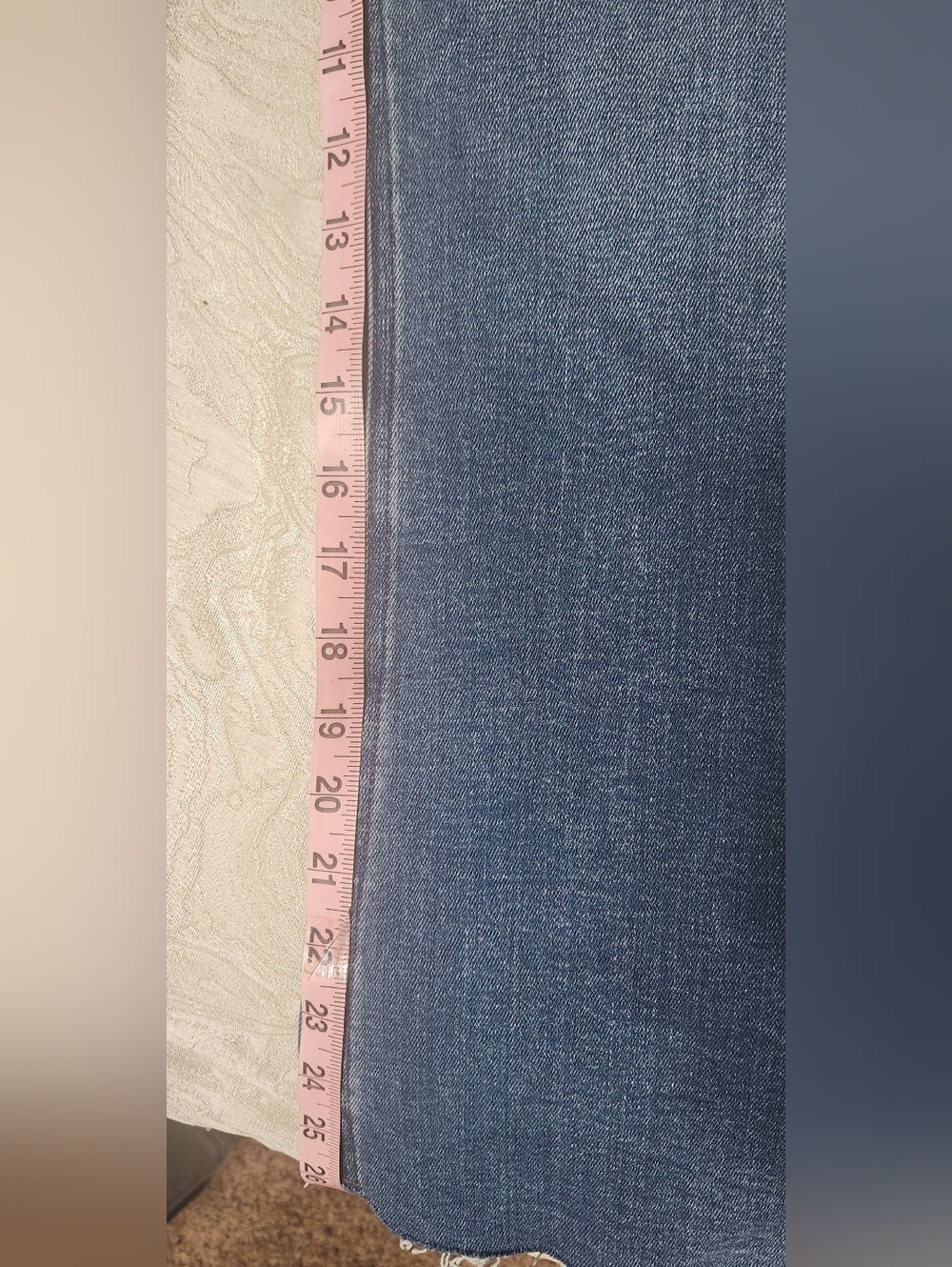 Quince Bella Stretch Kick Flare Jean Size 33S Excellent Condition - Picture 10 of 12